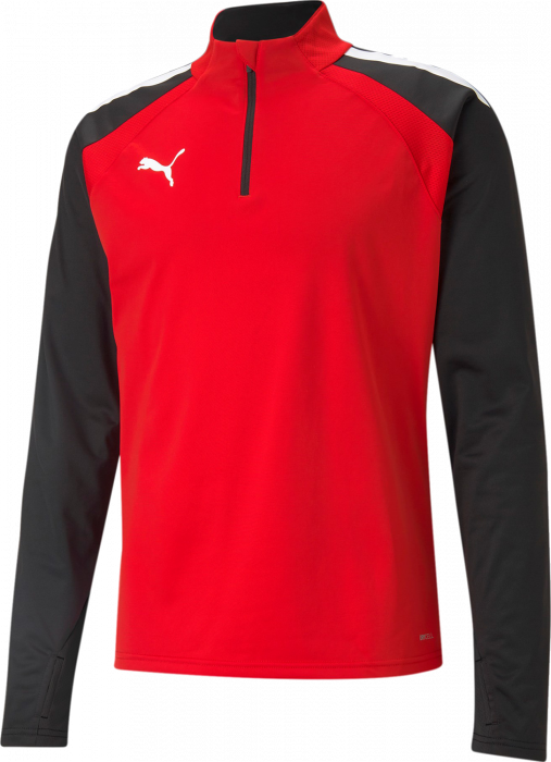 Puma - Teamliga Training 1/4 Zip Top - Rosso & nero