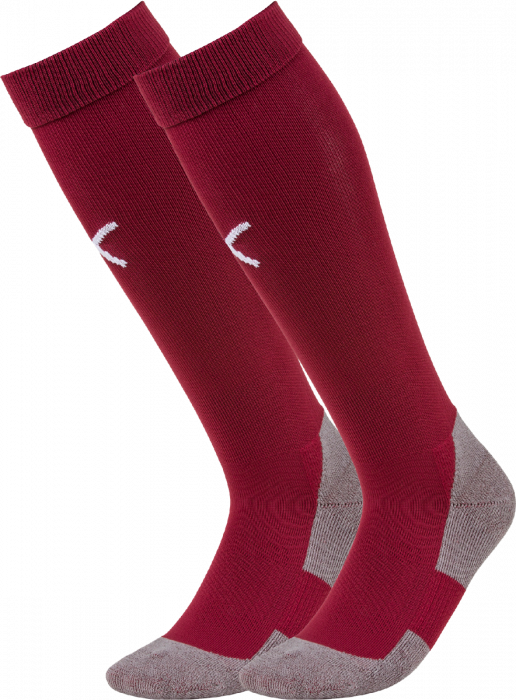 Puma - Teamliga Core Sock - Bordeaux & bianco