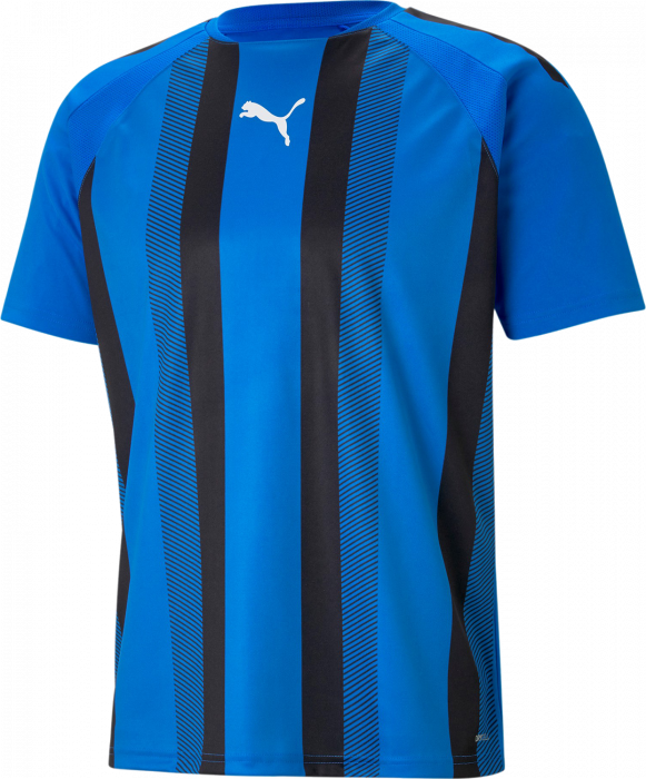 Puma - Teamliga Striped Jersey Jr - Niebieski & czarny