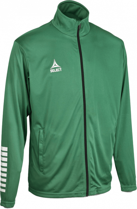 Select - Pisa Training Zip Jacket - Verde & bianco